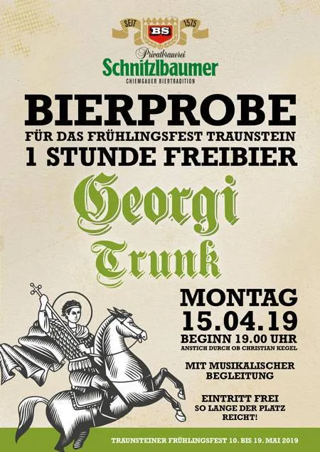Bierprobe für das Frühlingsfest Traunstein 1 Bierprobe für das Frühlingsfest Traunstein 1